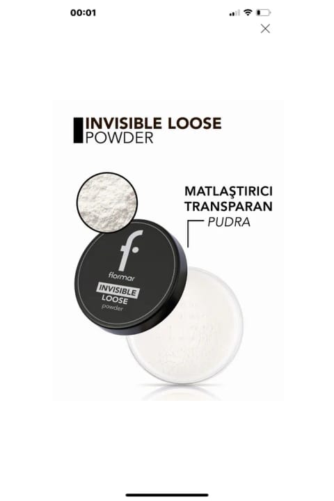 Flormar Invisbble پودر فشرده ماتکننده