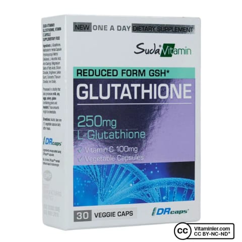 Suda Vitamin Glutathione + Vitamin C 250 mg 30 Kapsül