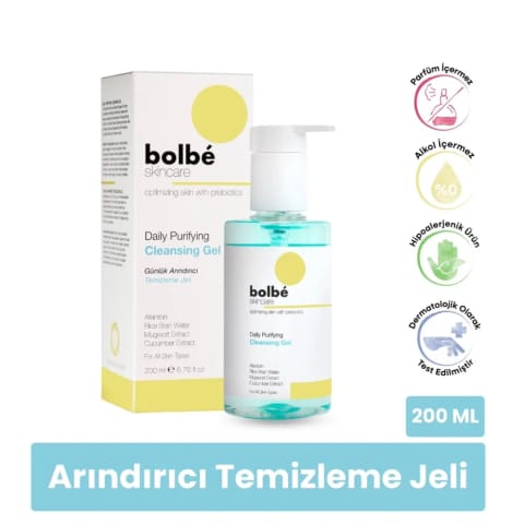 شوینده صورت Bolbe با عصاره برنج، پاککننده و روشنکننده، ۲۰۰ میلیلیتر