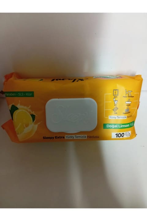 Sleepy دستمال مرطوب طبیعی با روغن لیمو (بسته 100 عددی)