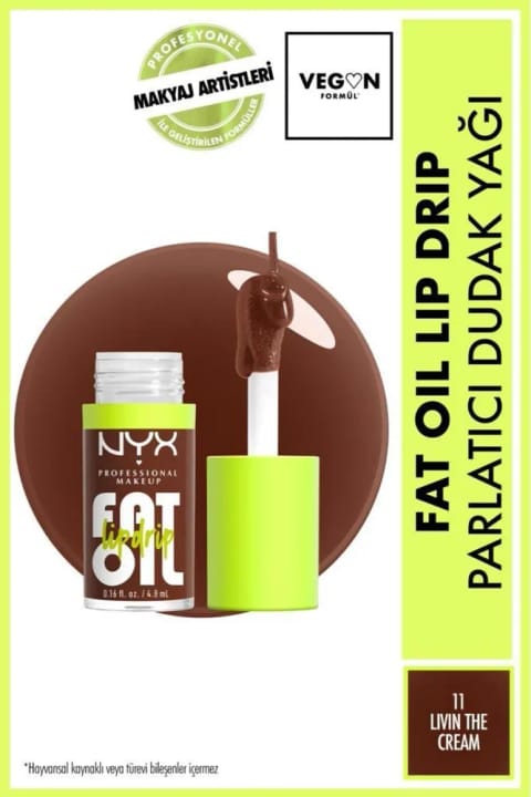 NYX Professional Makeup Fat Oil Lip Drip براقکننده روغن لب - Livin' The Cream