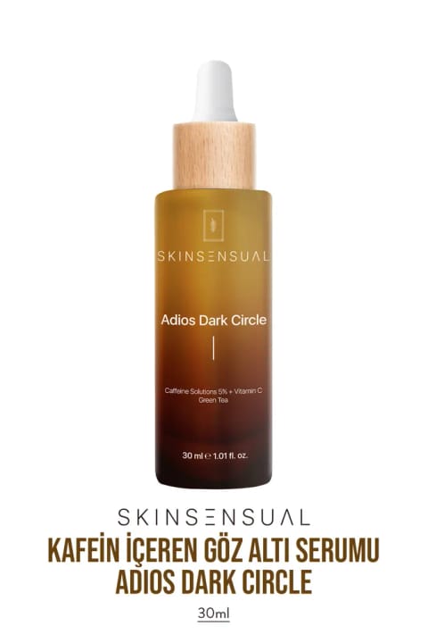 سرم دور چشم Skin Sensual Adios ضد تیرگی (حاوی ۵٪ Caffeine Solutions + Vitamin C) برای روشن‌کنندگی دور چشم