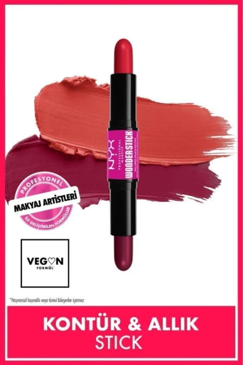 NYX Professional Makeup Wonder Stick چوب رژگونه دوطرفه کرمی - Bright A...
