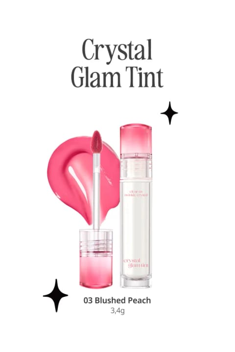 CLIO Crystal Glam Tint — 03 Blushed Peach