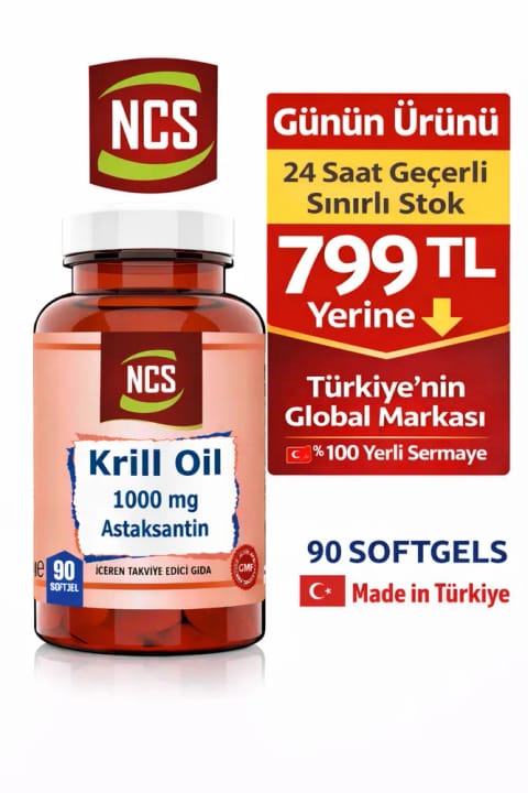 NCS روغن کریل 1000 میلیگرم با آستازانتین 2 میلیگرم 90 کپسول نرم