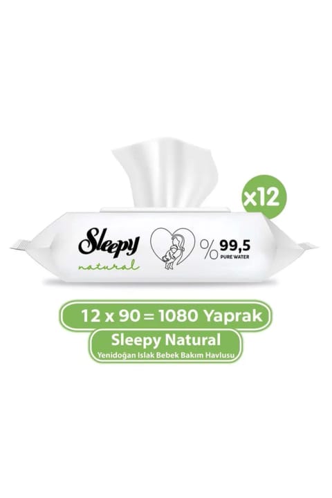 Sleepy Natural دستمال مرطوب نوزاد ۱۰۸۰ برگ