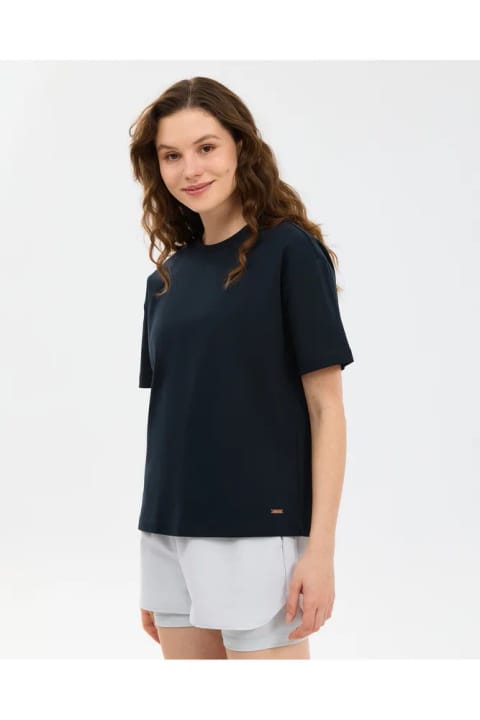 SKECHERS تیشرت زنانه گشاد مشکی S2610046-3817