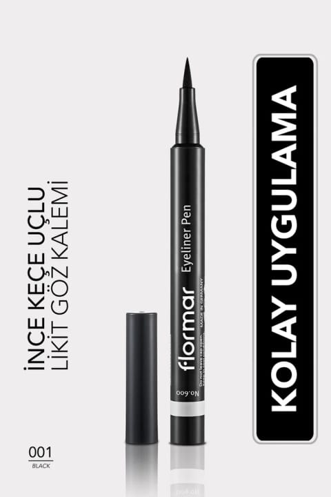 Flormar خط چشم نیمه مات (مشکی) - Eyeliner Pen - 001 Black