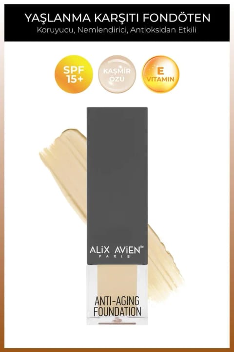 Alix Avien ضد پیری مرطوبکننده با ویتامین SPF15+ فونداسیون - آنتی... — 508 Sable Sand