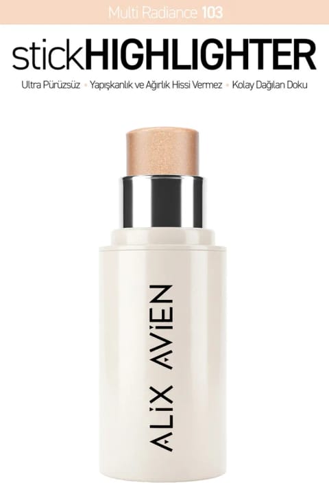 Alix Avien استیک هایلایتر کرم مرطوبکننده درخشان — 103 Multi Radiance