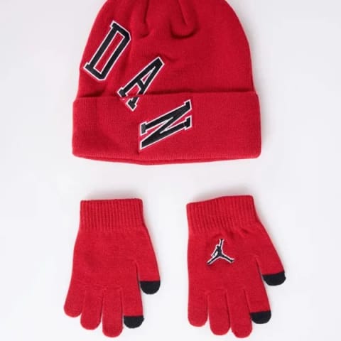 ست کلاه بافتنی و دستکش بچگانه Jordan Varsity
