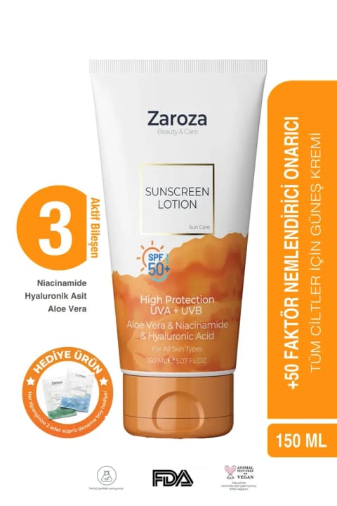 ZAROZA Ultra Yoğun - مرطوبکننده ضدآفتاب SPF 50