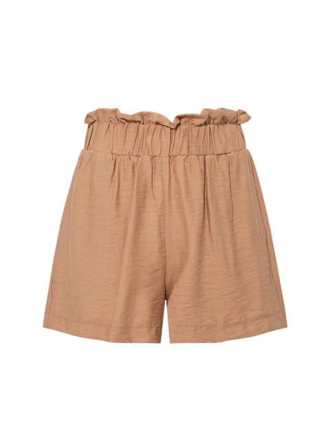شورت راحتی کمرکشی - Camel