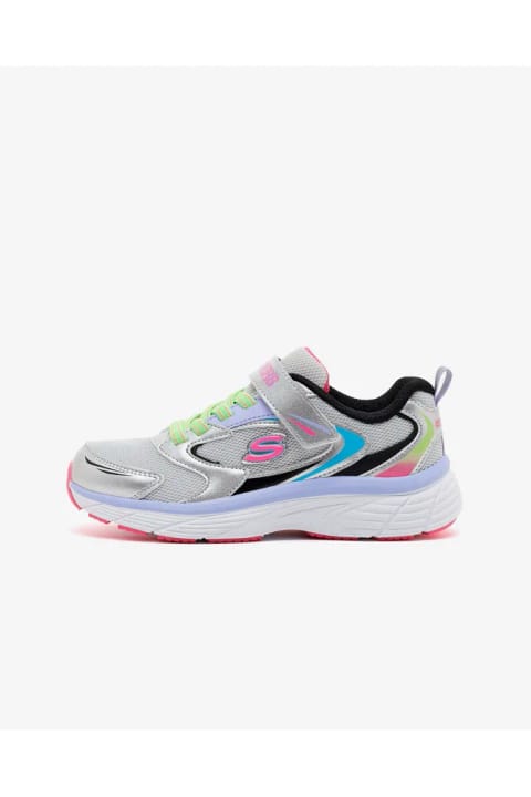 SKECHERS VINTAGE TREAD کتانی اسپرت طوسی دخترانه سایز بزرگ 303698L SMLT