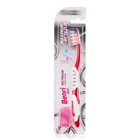 Benri Dent مسواک White (متوسط)