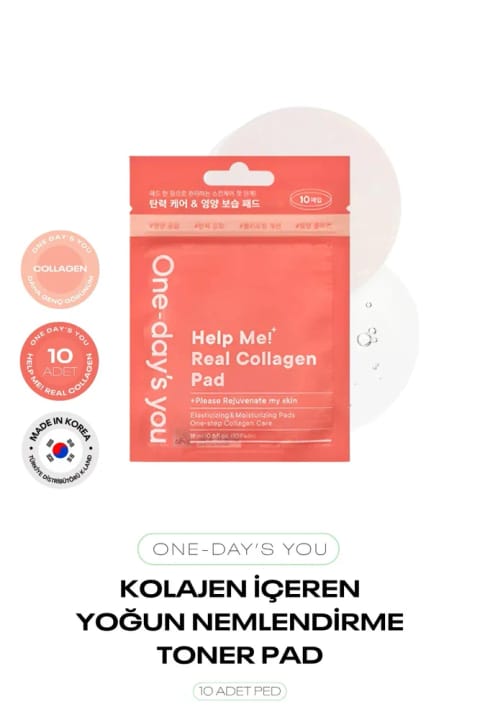 وان دیز یو پد تونری حاوی کلاژن ۱۰ عددی One Day’s You Real Collagen Pad
