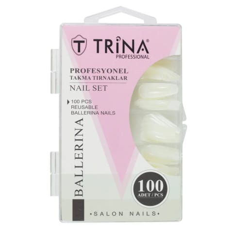 Trina Ballerina ناخن مصنوعی ۱۰۰ عددی جعبهدار TRNNAIL0005