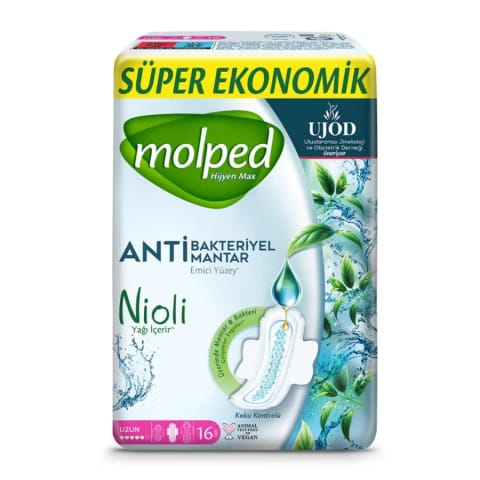 Molped نواربهداشتی هایجین ماکس بلند سوپر اکو ۱۶ عددی