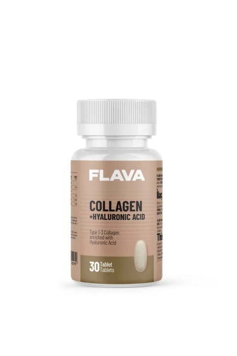 FLAVA کلاژن + هیالورونیک اسید - 30 عدد قرص