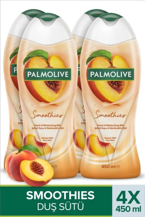 Palmolive Smoothies هلو 450 میلیلیتر ژل دوش x4 شامپو بدن ژل حمام بدن...