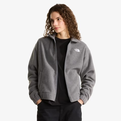 پولار یقهدار زنانه The North Face خاکستری