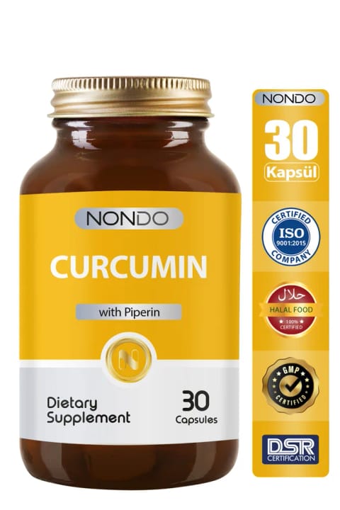 نوندو کورکومین عصاره زردچوبه ۳۰ کپسول (Curcumin Piperin)