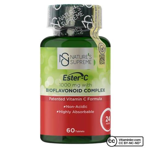 Nature's Supreme Ester-C 1000 mg ویتامین C 60 قرص