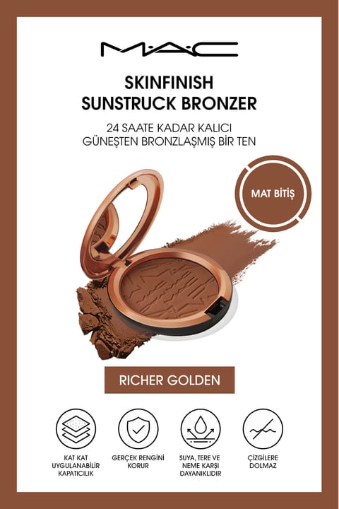 M.A.C برنزر Skinfinish Sunstruck - Matte Richer Golden