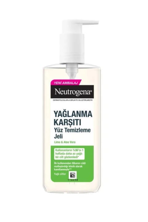 ژل شستشوی صورت Neutrogena ضد چربی لایم و آلوئهورا