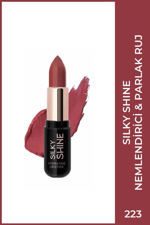 Golden Rose Silky Shine Hydrating Lipstick - رژ لب مرطوبکننده شماره 223