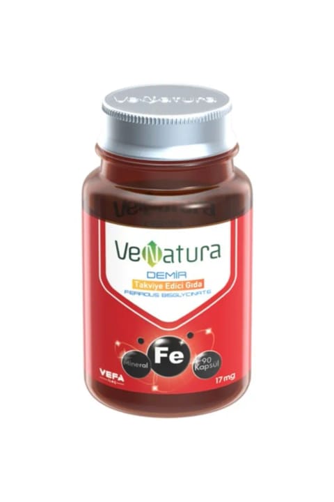 VeNatura Demir Bisglycinate 17 Mg 90 کپسول