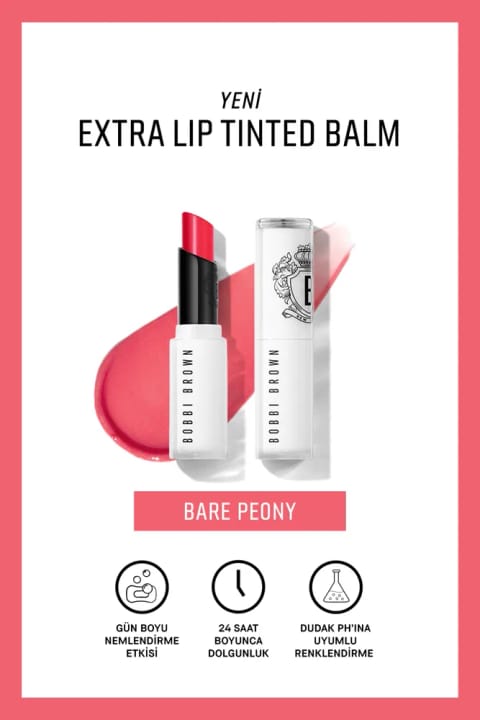 بوبی براون بالم لب رنگی مرطوبکننده Extra Lip Tinted Balm - Bare Peony