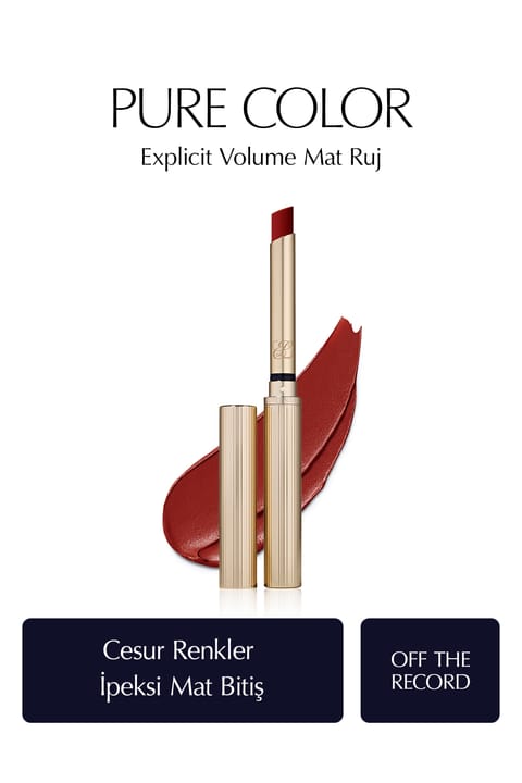 رژ لب مات Estee Lauder - Pure Color Explicit Volume مات - رنگ: OFF...