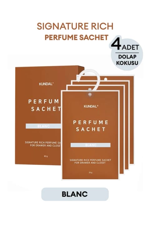 Kundal کمد معطر کیسه‌ای Signature Rich Perfume Sachet 4x20g (Bl...