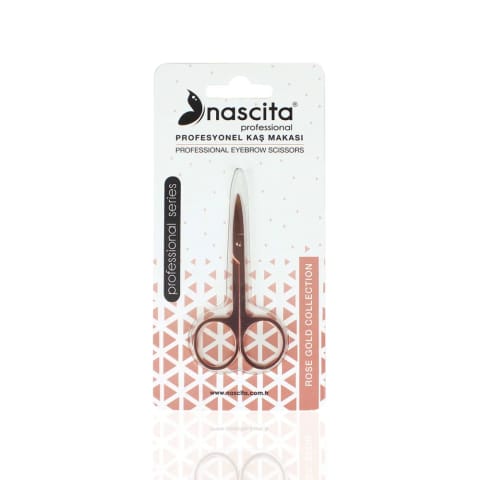 قیچی ابرو حرفه‌ای برنزی Nascita NASMKSTRN030