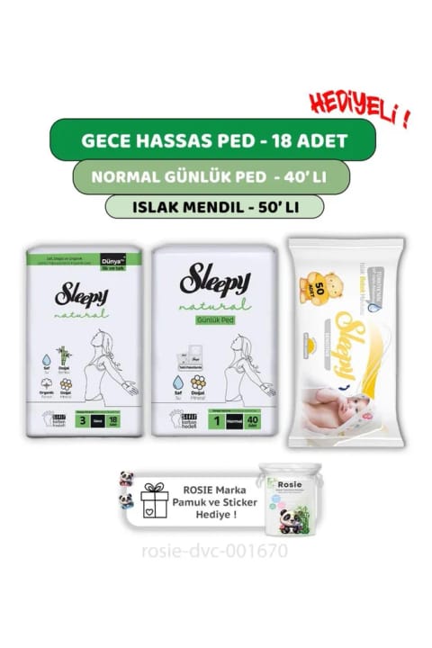 Sleepy Natural Ultra Sensitive شبانه 18 عددی، روزانه 40 عددی Sensitive 50 عددی...