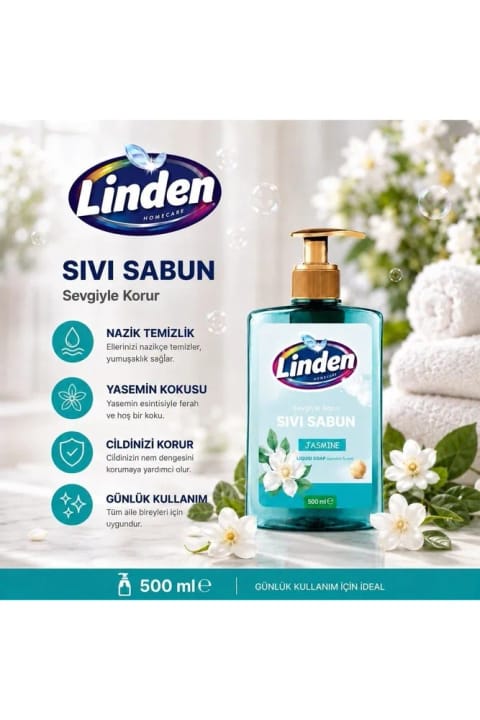 Linden مایع دستشویی یاس 500 میلی‌لیتر