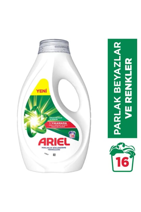 Ariel مایع لباسشویی سفید و رنگی ۱۶ شستشو