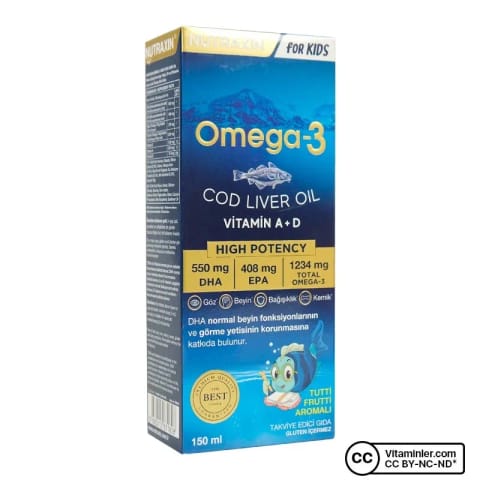 Nutraxin Omega 3 کودکان 150 میلیلیتر