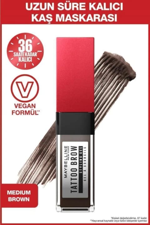Maybelline New York برو 36 ساعت ژل حالتدهنده ابرو - 257 قهوهای متوسط