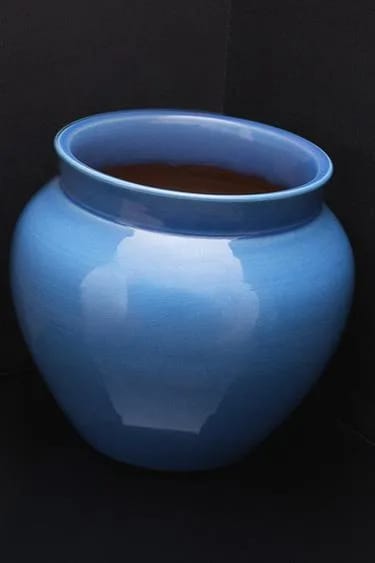 گلدان سرامیکی میناکاری‌شده