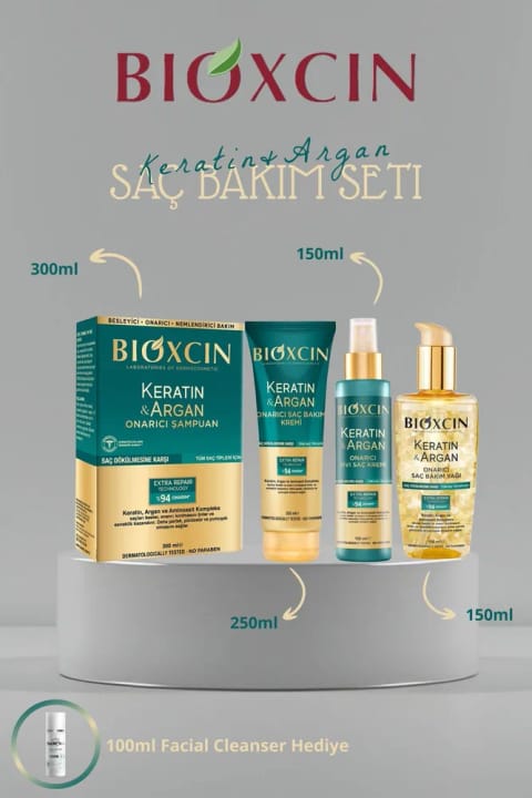 Bioxcin ترمیمکننده موهای آسیبدیده و ضعیف با کراتین و آرگان