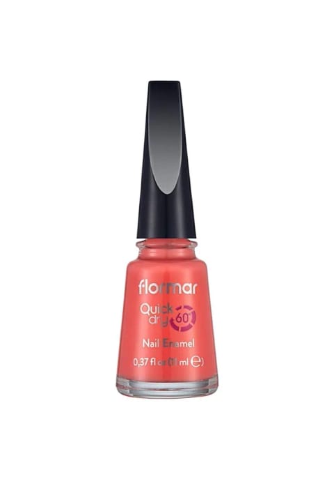 Flormar Quick Dry Nail Enamel لاک ناخن براق زود خشک شو - رنگ QD46 Summer Song