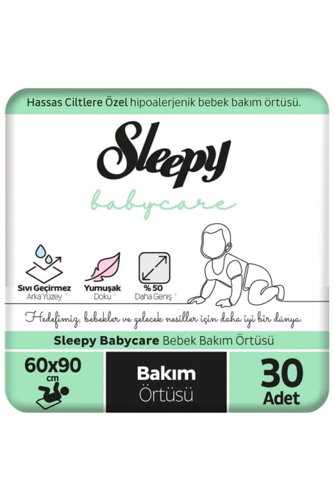 Sleepy Babycare محافظ نوزاد 60x90 سانتی‌متر 3x10 30 عدد