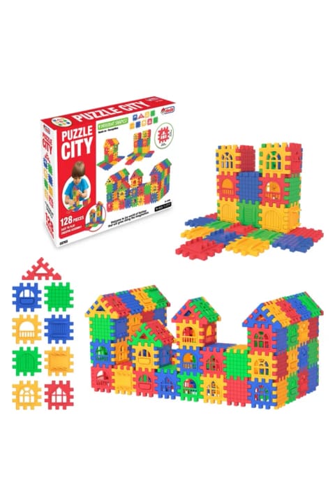 DEDE Puzzle City 128 پارچه
