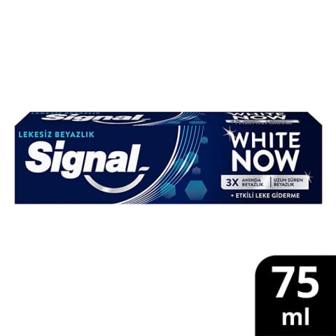 Signal White Now خمیردندان سفیدکننده فوری ضد لک ۷۵ میلیلیتری