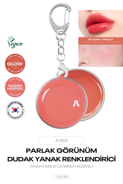 AIBB رژگونه و رنگ لب درخشان Glow Tin Pot