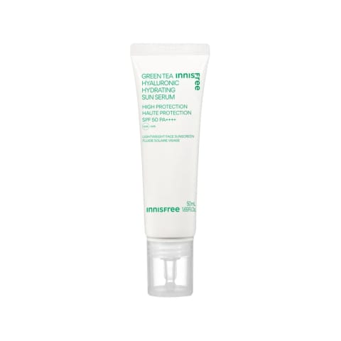 Innisfree سان سروم صورت با عصاره چای سبز و Hyaluronic Acid SPF50 50 میلیلیتر