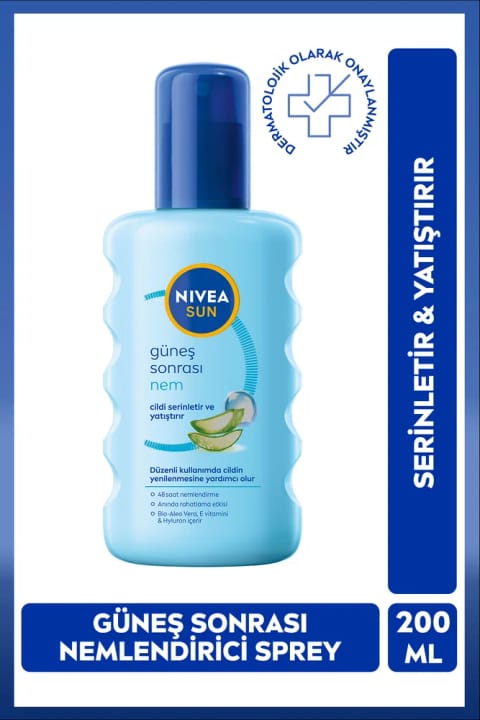 NIVEA SUN اسپری مرطوب‌کننده و خنک‌کننده بدن پس از آفتاب ۲۰۰ میلی‌لیتر