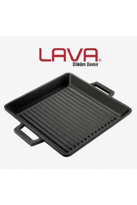 Lava تابه گریل مربعی چدنی، 26x26 سانتیمتر